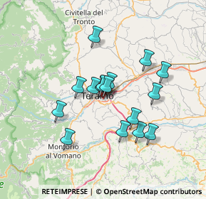 Mappa Via Ponte San Giovanni, 64100 Teramo TE, Italia (5.80313)