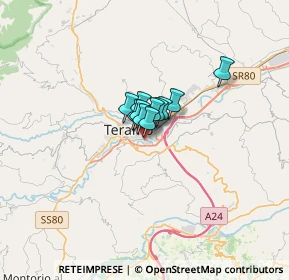 Mappa Via Ponte San Giovanni, 64100 Teramo TE, Italia (1.24909)