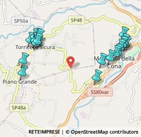 Mappa Contrada Santa Chiara, 64010 Torricella sicura TE, Italia (1.2985)