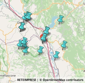 Mappa Viale D. Rossi, 01024 Castiglione In Teverina VT, Italia (7.3695)