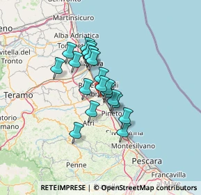 Mappa Via Martiri Pennesi, 64026 Roseto degli Abruzzi TE, Italia (9.5615)