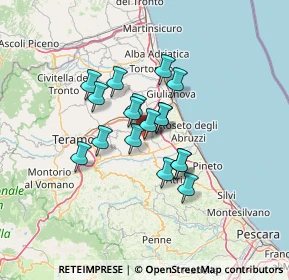 Mappa Via Giuseppe de Vincenzi, 64024 Notaresco TE, Italia (9.68118)