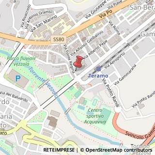 Mappa Via Fonte Regina, 14, 64100 Teramo, Teramo (Abruzzo)