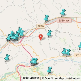 Mappa Via del Cimitero, 64100 Teramo TE, Italia (6.1125)