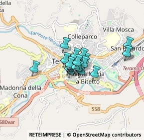 Mappa Via Melchiorre Delfico, 64100 Teramo TE, Italia (0.496)