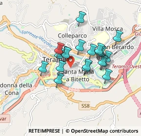 Mappa Piazza Ercole Vincenzo Orsini, 64100 Teramo TE, Italia (0.715)