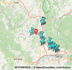 Mappa Quadrelli, 05026 Montecastrilli TR, Italia (6.93923)