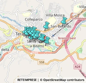 Mappa Via Porta Reale, 64100 Teramo TE, Italia (0.58375)