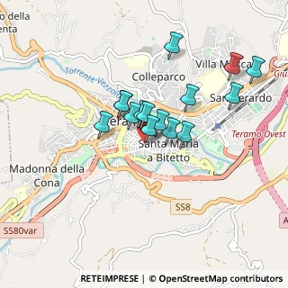 Mappa Via Vittorio Veneto, 64100 Teramo TE, Italia (0.72333)