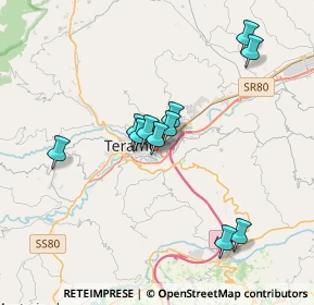 Mappa Via del Tiro, 64100 Teramo TE, Italia (3.31727)