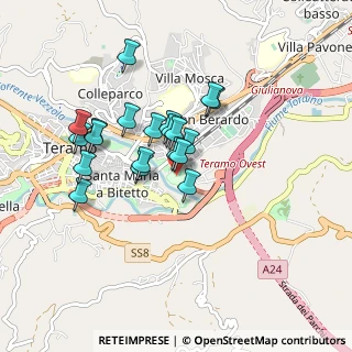 Mappa Via del Tiro, 64100 Teramo TE, Italia (0.7415)