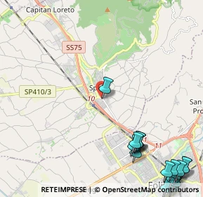 Mappa Via Centrale Umbra SS.75 KM 24, 06038 Spello PG, Italia (3.63667)