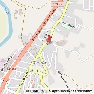 Mappa Via Tiberina Sud, 163, 06053 Deruta, Perugia (Umbria)