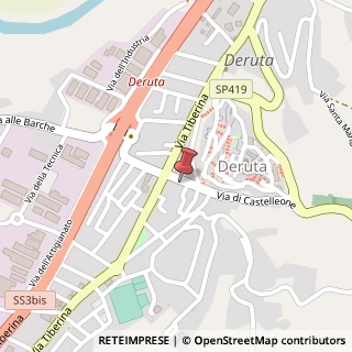Mappa Via Tevere, 23, 06053 Deruta, Perugia (Umbria)