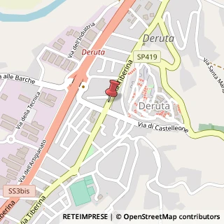 Mappa Via dell'Arte, 43, 06053 Deruta, Perugia (Umbria)
