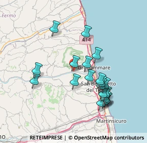 Mappa Via Tesino, 63065 Ripatransone AP, Italia (7.47)