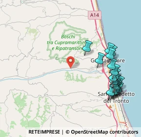 Mappa SP Valtesino, 63065 Ripatransone AP, Italia (5.066)