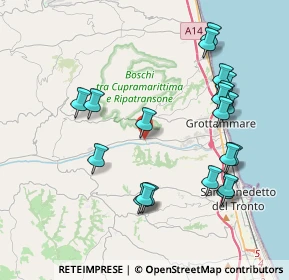 Mappa SP Valtesino, 63065 Ripatransone AP, Italia (4.3945)