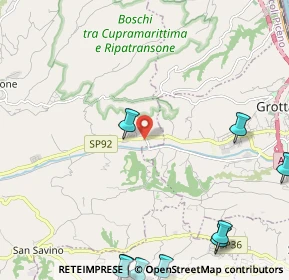 Mappa SP Valtesino, 63065 Ripatransone AP, Italia (3.9495)