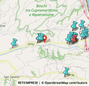 Mappa SP Valtesino, 63065 Ripatransone AP, Italia (2.4685)