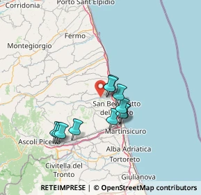 Mappa SP Valtesino, 63065 Ripatransone AP, Italia (11.87818)