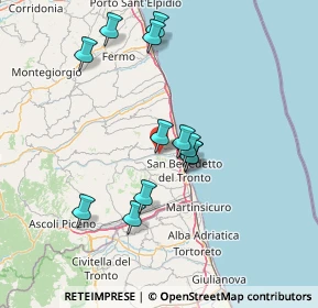 Mappa SP Valtesino, 63065 Ripatransone AP, Italia (13.8375)