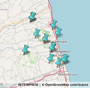 Mappa SP Valtesino, 63065 Ripatransone AP, Italia (6.91933)