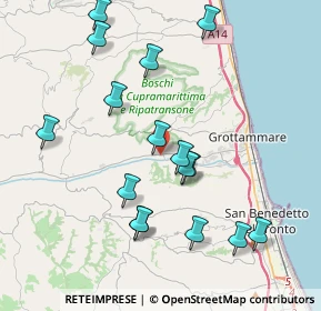 Mappa Via degli Oleandri, 63065 Ripatransone AP, Italia (4.27438)