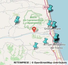 Mappa Via degli Oleandri, 63065 Ripatransone AP, Italia (5.0705)