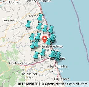 Mappa Via degli Oleandri, 63065 Ripatransone AP, Italia (9.9105)