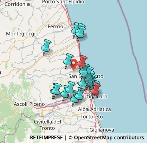 Mappa Via degli Oleandri, 63065 Ripatransone AP, Italia (11.379)