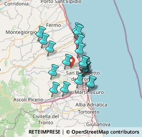 Mappa Via degli Oleandri, 63065 Ripatransone AP, Italia (10.136)