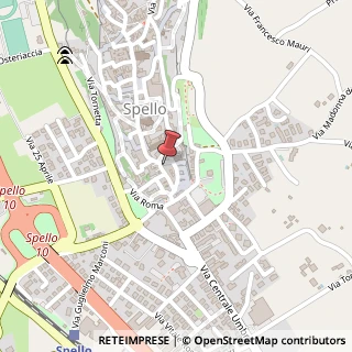 Mappa Via San Angelo, 26, 06038 Spello, Perugia (Umbria)