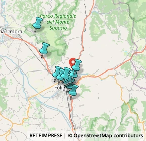 Mappa Via Case Basse, 06034 Foligno PG, Italia (4.97167)