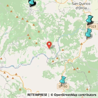 Mappa SP della Badia di Sant'Antimo, 58033 Castel del piano GR, Italia (8.257)