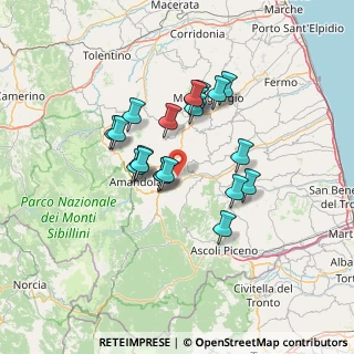 Mappa Via Roma, 63855 Montefalcone Appennino FM, Italia (11.258)