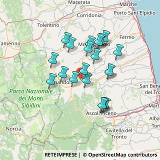 Mappa Via Roma, 63855 Montefalcone Appennino FM, Italia (12.723)