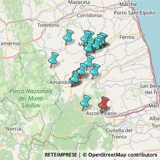 Mappa Via Roma, 63855 Montefalcone Appennino FM, Italia (11.496)