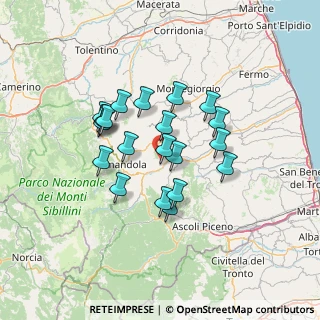 Mappa Via Roma, 63855 Montefalcone Appennino FM, Italia (11.527)