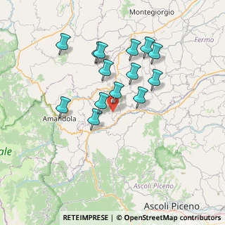Mappa Via Roma, 63855 Montefalcone Appennino FM, Italia (6.74)
