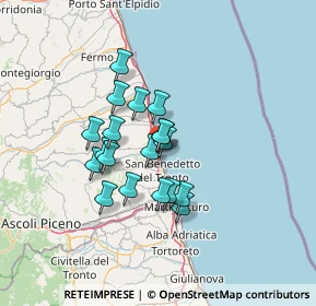 Mappa Via Gian Lorenzo Bernini, 63013 Grottammare AP, Italia (10.36)