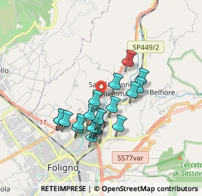 Mappa Via Setti Carraro Emanuela, 06034 Foligno PG, Italia (1.518)