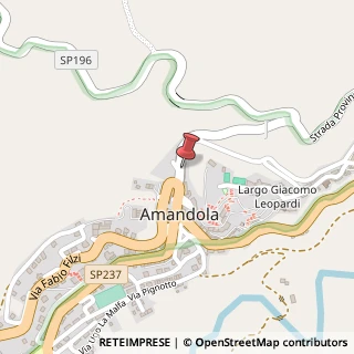 Mappa Piazzale Giuseppe Garibaldi, 14, 63857 Amandola, Fermo (Marche)
