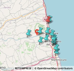 Mappa Contrada Penne, 63065 Ripatransone AP, Italia (6.60357)