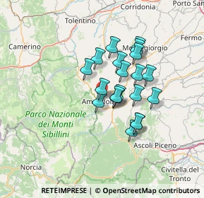 Mappa C.da S. Maria, 63857 Amandola FM, Italia (10.577)