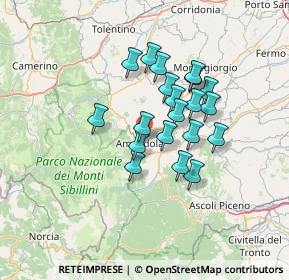 Mappa C.da S. Maria, 63857 Amandola FM, Italia (10.967)