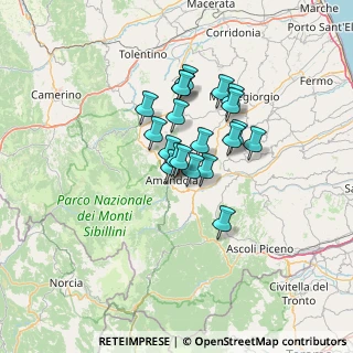 Mappa C.da S. Maria, 63857 Amandola FM, Italia (9.646)