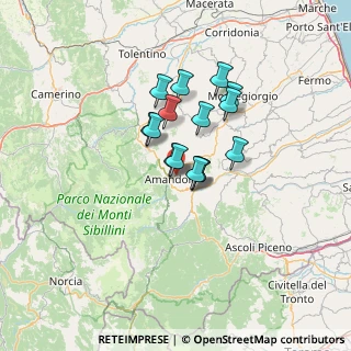 Mappa C.da S. Maria, 63857 Amandola FM, Italia (9.31867)
