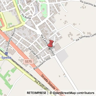 Mappa Via Centrale Umbra, 3, 06038 Spello, Perugia (Umbria)
