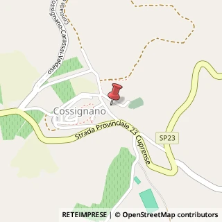 Mappa Via Borgo, 24, 63067 Cossignano, Ascoli Piceno (Marche)